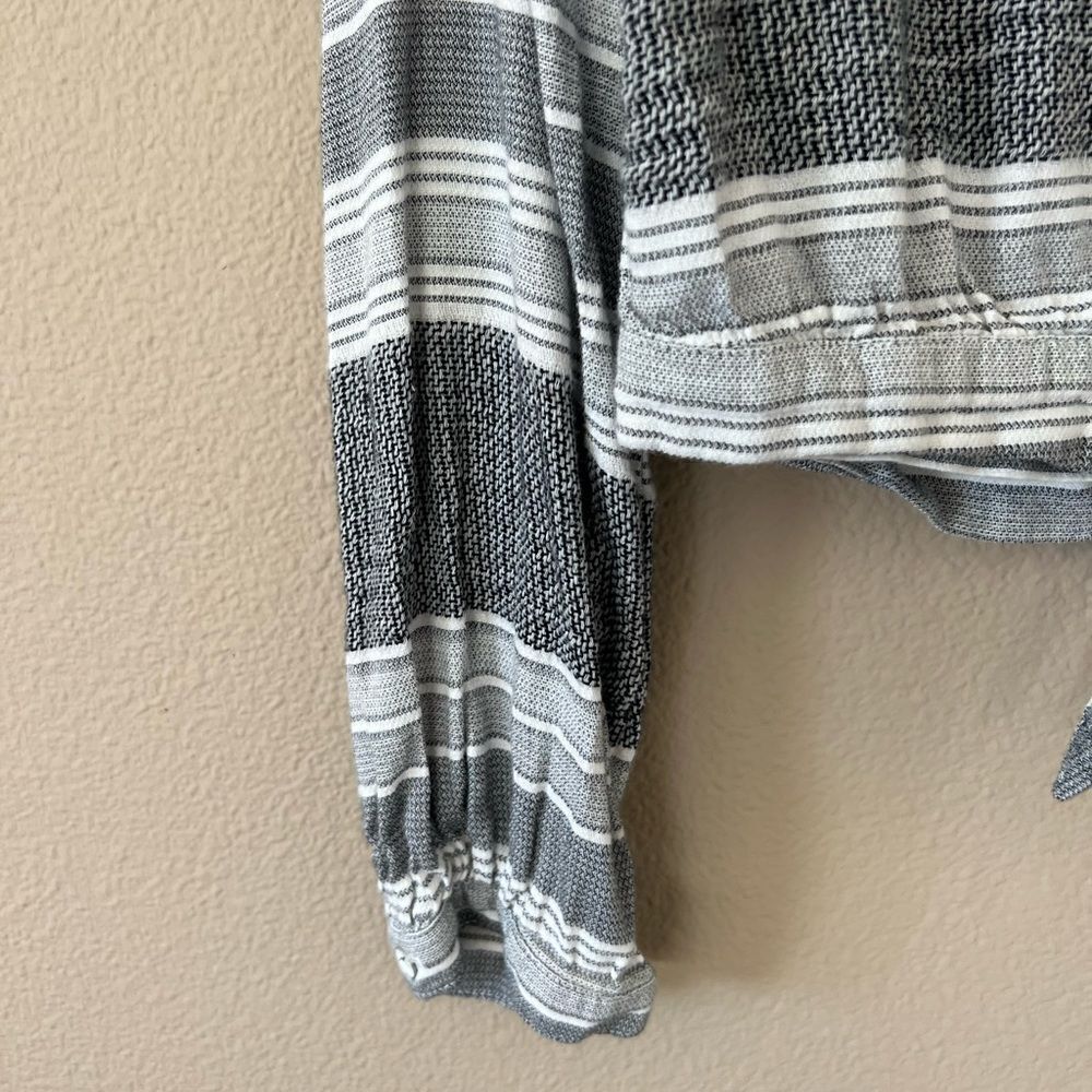Bella Dahl Front Knot Striped Button Down - Picture 6 of 7